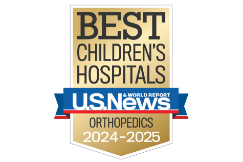 Best Children's Hospitals Orthopedics Badge 2024-2025